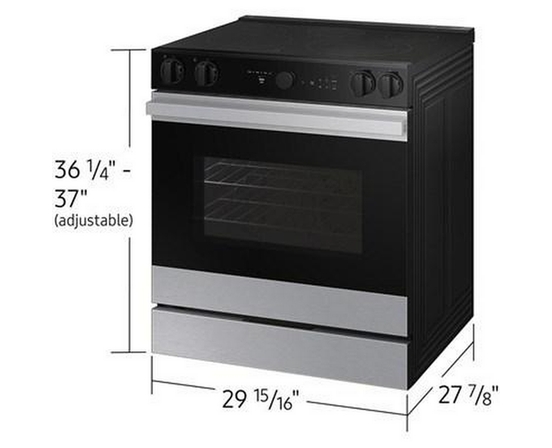 Samsung 6.3 Cu. Ft. Bespoke Smart Slide-In Electric Range - NSE6DG8700SR/AC