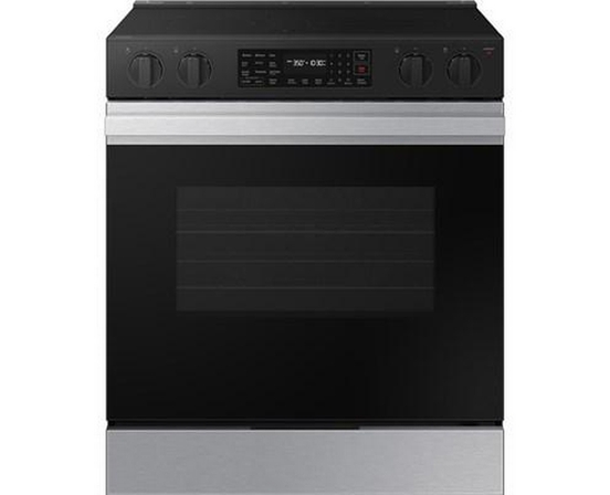 Samsung 6.3 Cu. Ft. Bespoke Smart Slide-In Electric Range - NSE6DG8300SR/AC