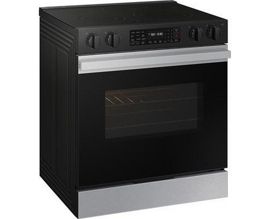 Samsung 6.3 Cu. Ft. Bespoke Smart Slide-In Electric Range - NSE6DG8300SR/AC