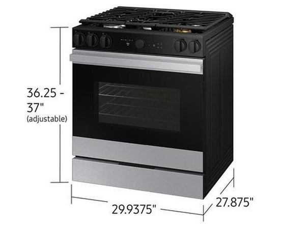 Samsung 6.0 Cu. Ft. Bespoke Smart Slide-In Gas Range - NSG6DG8700SR/AA