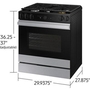 Samsung 6.0 Cu. Ft. Bespoke Smart Slide-In Gas Range - NSG6DG8700SR/AA