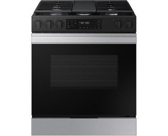 Samsung 6.0 Cu. Ft. Bespoke Smart Slide-In Gas Range - NSG6DG8300SR/AA