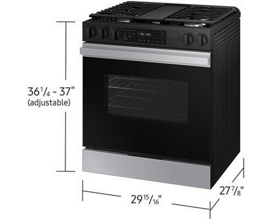 Samsung 6.0 Cu. Ft. Bespoke Smart Slide-In Gas Range - NSG6DG8300SR/AA