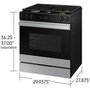 Samsung 6.0 Cu. Ft. Bespoke Smart Slide-In Gas Range - NSG6DG8500SR/AA