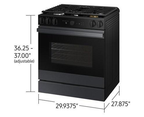 Samsung 6.0 Cu. Ft. Bespoke Smart Slide-In Gas Range - NSG6DG8500MT/AA