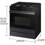 Samsung 6.0 Cu. Ft. Bespoke Smart Slide-In Gas Range - NSG6DG8500MT/AA