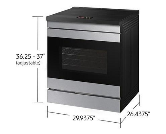 Samsung 6.3 Cu. Ft. Bespoke Ai Slide-In Induction Range - NSI6DG9900SR/AC