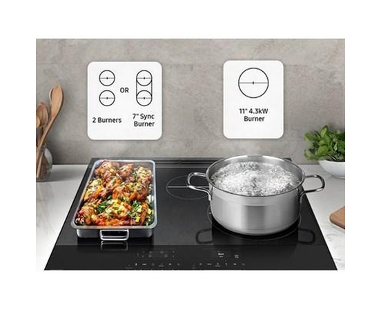 Samsung 6.3 Cu. Ft. Bespoke Smart Slide-In Induction Range - NSI6DG9300SR/AC