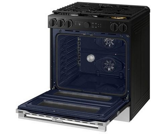 Samsung 30-Inch Slide-In Dual Fuel Range With Wi-Fi - NSY6DG8550SRAC