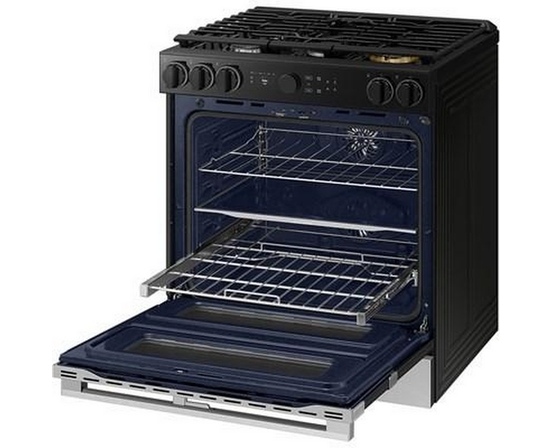 Samsung 30-Inch Slide-In Dual Fuel Range With Wi-Fi - NSY6DG8550SRAC