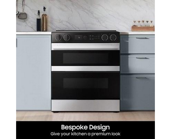 Samsung 30-Inch Slide-In Electric Range With Wi-Fi - NSE6DG8550SRAC