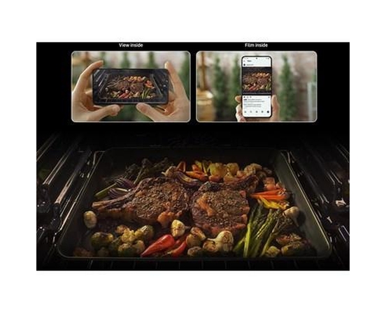 Samsung 6.3 Cu. Ft. Bespoke Smart Slide-In Electric Range - NSE6DG8500SR/AC