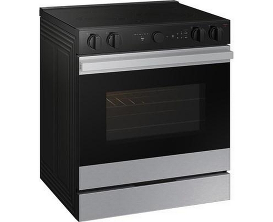 Samsung 6.3 Cu. Ft. Bespoke Smart Slide-In Electric Range - NSE6DG8500SR/AC