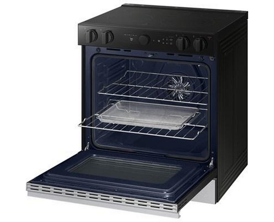Samsung 6.3 Cu. Ft. Bespoke Smart Slide-In Electric Range - NSE6DG8500SR/AC
