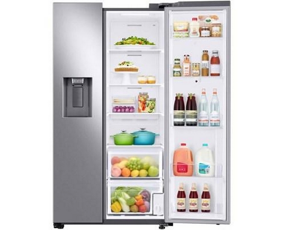 Samsung 36-Inch, 21.5 Cu.Ft. Counter-Depth Side-By-Side Refrigerator With Family Hub™ - RS22T5561SR/AC