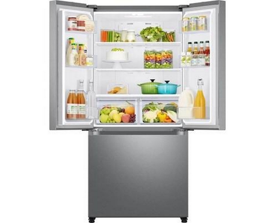 Samsung 18 Cu. Ft. Counter-Depth French 3-Door Refrigerator - RF18A5101SR/AA