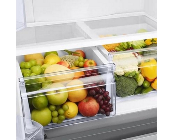 Samsung 18 Cu. Ft. Counter-Depth French 3-Door Refrigerator - RF18A5101SR/AA