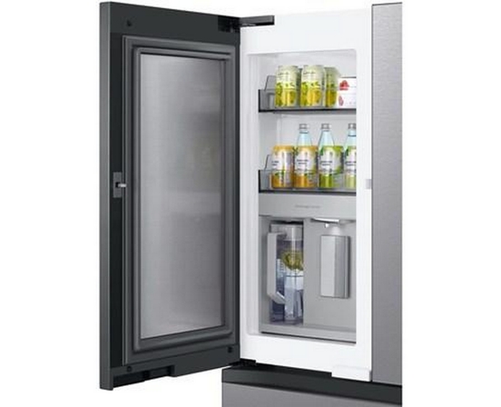 Samsung Bespoke 36-Inch, 23 Cu.Ft. Counter-Depth 4-Door Refrigerator With Dual Ice Maker - RF23BB8600QLAA