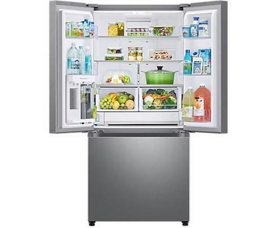 Samsung 33-Inch, 24.5 Cu. Ft. French 3-Door Refrigerator With Beverage Center™ - RF25C5551SR/AA