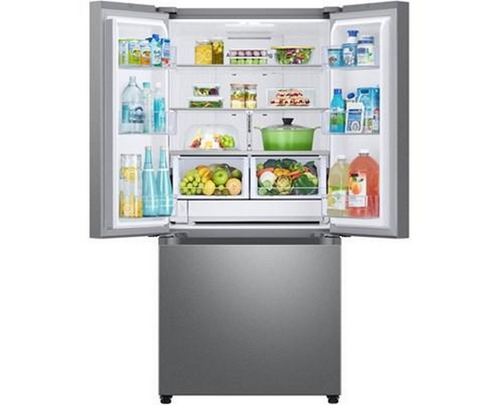 Samsung 33-Inch, 25 Cu. Ft. French 3-Door Refrigerator With Dual Auto Ice Maker With Ice Bites™ - RF25C5151SR/AA
