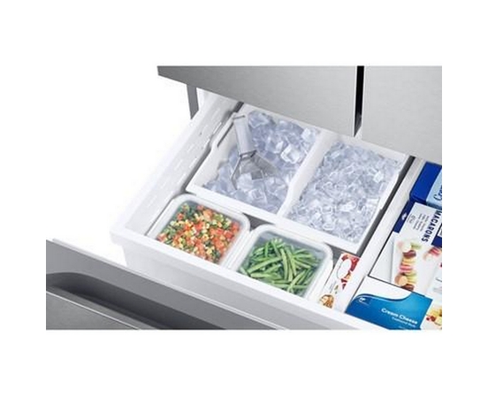 Samsung 33-Inch, 25 Cu. Ft. French 3-Door Refrigerator With Dual Auto Ice Maker With Ice Bites™ - RF25C5151SR/AA