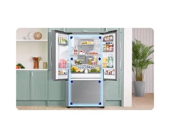 Samsung 36-Inch, 31 Cu. Ft. French 3-Door Refrigerator With Smartthings Energy - RF32CG5400SRAA