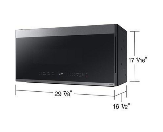Samsung Bespoke Smart 30-Inch, 2.1 Cu. Ft. Over-The-Range Microwave - ME21DG6500SR/AC