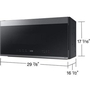 Samsung Bespoke Smart 30-Inch, 2.1 Cu. Ft. Over-The-Range Microwave - ME21DG6500SR/AC