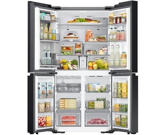 Samsung Bespoke 36-Inch, 28.6 Cu. Ft. Freestanding 4-Door Refrigerator With Wi-Fi - RF29DB9600QLAA