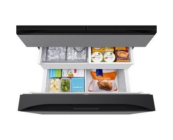 Samsung 36-Inch 29 Cu.Ft. Bespoke Ai 4-Door French Door Refrigerator With Ai Home Screen - RF90F29BECRAA