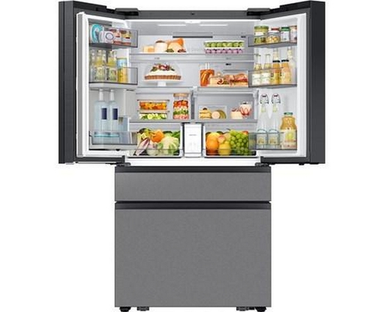 Samsung 36-Inch 29 Cu.Ft. Bespoke Ai 4-Door French Door Refrigerator With Ai Home Screen - RF90F29BECRAA