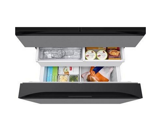 Samsung 36 Inch 23 Cu.Ft. Bespoke Ai Counter Depth 4-Door French Door Refrigerator - RF90F23BECRAA