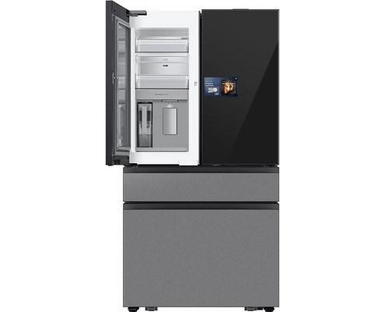 Samsung 36 Inch 23 Cu.Ft. Bespoke Ai Counter Depth 4-Door French Door Refrigerator - RF90F23BECRAA