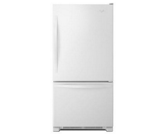Whirlpool 33-Inch, 22 Cu. Ft. Bottom Freezer Refrigerator With Icemaker - WRB322DMBW