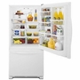 Whirlpool 33-Inch, 22 Cu. Ft. Bottom Freezer Refrigerator With Icemaker - WRB322DMBW