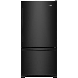 Whirlpool 33-Inch, 22 Cu. Ft. Bottom Freezer Refrigerator With Icemaker - WRB322DMBB