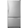 Whirlpool 33-Inch, 22 Cu. Ft. Bottom Freezer Refrigerator With Icemaker - WRB322DMBM