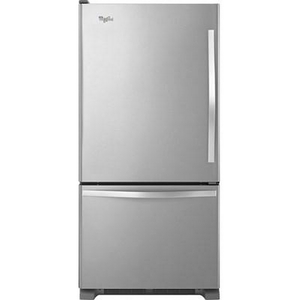 Whirlpool 30-Inch, 18.6 Cu. Ft. Bottom Freezer Refrigerator - WRB329LFBM