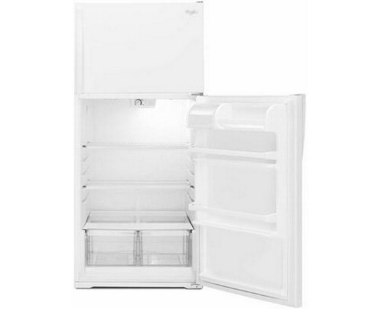 Whirlpool 28-Inch, 14.3 Cu. Ft. Top Freezer Refrigerator - WRT134TFDW