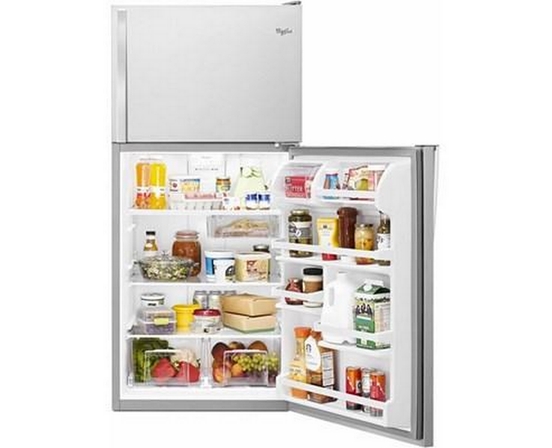 Whirlpool 30-Inch, 18.2 Cu.Ft. Freestanding Top Freezer Refrigerator With Flexi-Slide™ Bin - WRT318FZDM