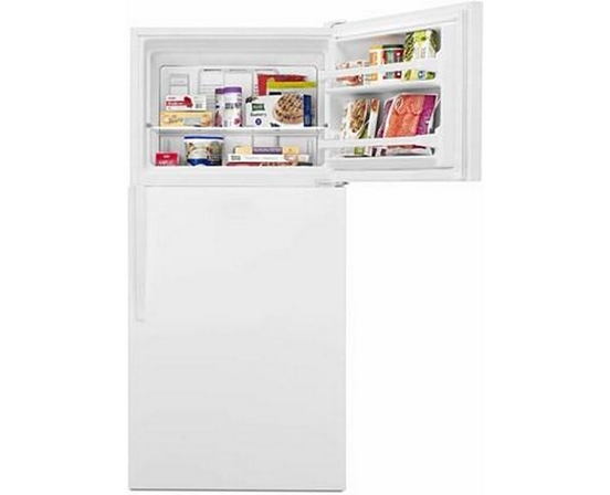 Whirlpool 30-Inch, 18.2 Cu.Ft. Freestanding Top Freezer Refrigerator With Flexi-Slide™ Bin - WRT318FZDW