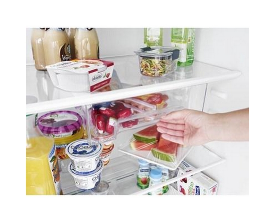 Whirlpool 33-Inch, 21.3 Cu. Ft. Freestanding Top Freezer Refrigerator With Flexi-Slide™ Bin - WRT541SZDM