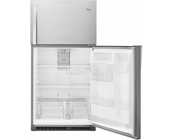 Whirlpool 33-Inch, 21.3 Cu. Ft. Freestanding Top Freezer Refrigerator With Flexi-Slide™ Bin - WRT541SZDM