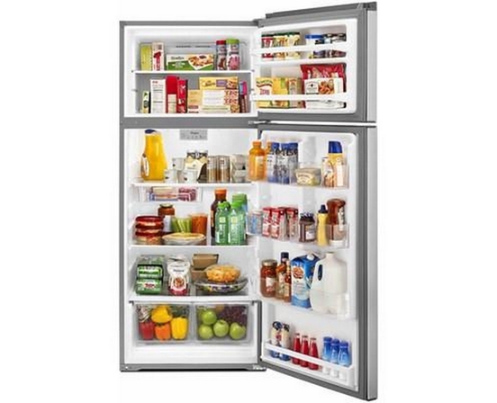 Whirlpool 28-Inch, 17.64 Cu. Ft. Top Freezer Refrigerator - WRT518SZFG