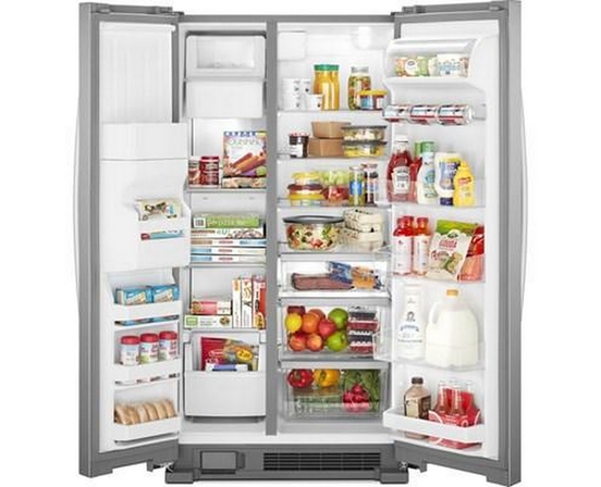 Whirlpool 33-Inch, 21.0 Cu. Ft. Side-By-Side Refrigerator - WRS321SDHZ