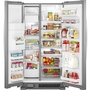 Whirlpool 36-Inch, 24.55 Cu. Ft. Side-By-Side Refrigerator - WRS325SDHZ