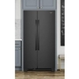 Whirlpool 33-Inch, 21.7 Cu. Ft. Freestanding Side-By-Side Refrigerator With Adaptive Defrost - WRS312SNHB