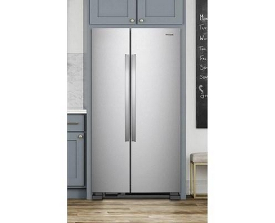 Whirlpool 33-Inch, 21.7 Cu. Ft. Freestanding Side-By-Side Refrigerator With Adaptive Defrost - WRS312SNHM
