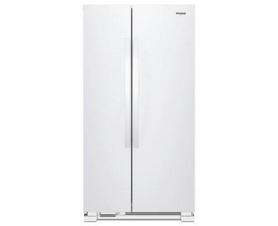 Whirlpool 33-Inch, 21.7 Cu. Ft. Freestanding Side-By-Side Refrigerator With Adaptive Defrost - WRS312SNHW