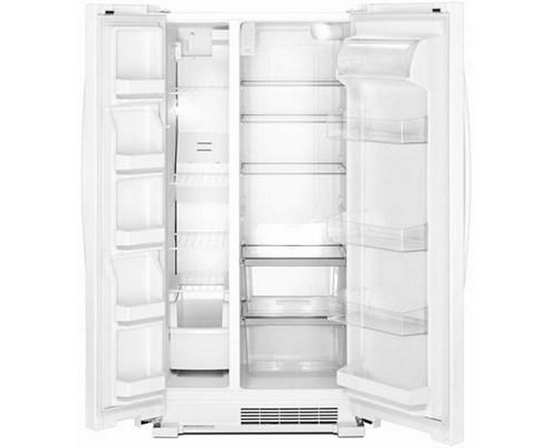 Whirlpool 33-Inch, 21.7 Cu. Ft. Freestanding Side-By-Side Refrigerator With Adaptive Defrost - WRS312SNHW